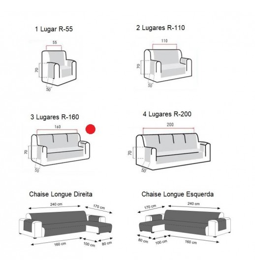 CAPA SOFA 3LUG PROTETOR ACOLCHOADO...