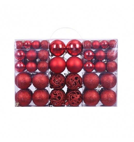 CONJ.100 BOLAS NATAL P/PENDURAR...