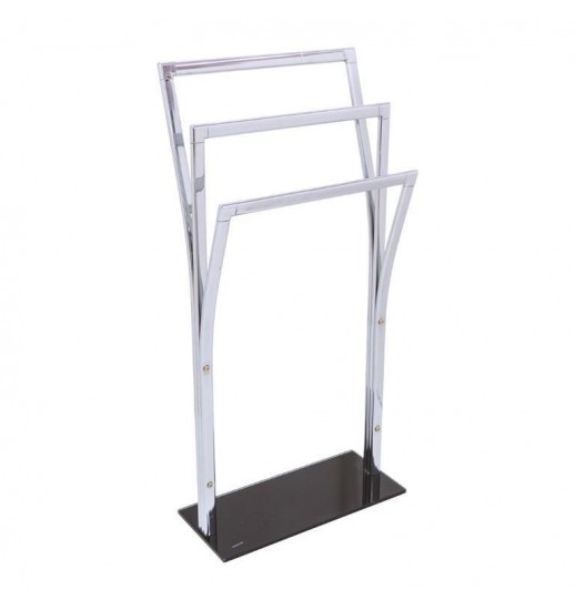 TOALHEIRO CROMADO BASE VIDRO...