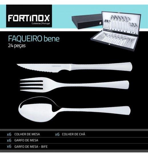 FAQUEIRO C/ESTOJO 24 PEÇAS C/FACA...