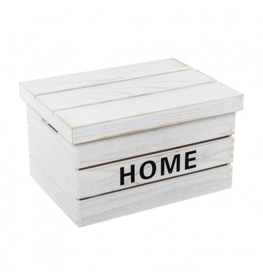 CAIXA DE ARRUMACAO EM MADEIRA BRANCO...