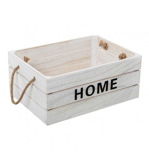 CAIXA DE ARRUMACAO EM MADEIRA BRANCO...