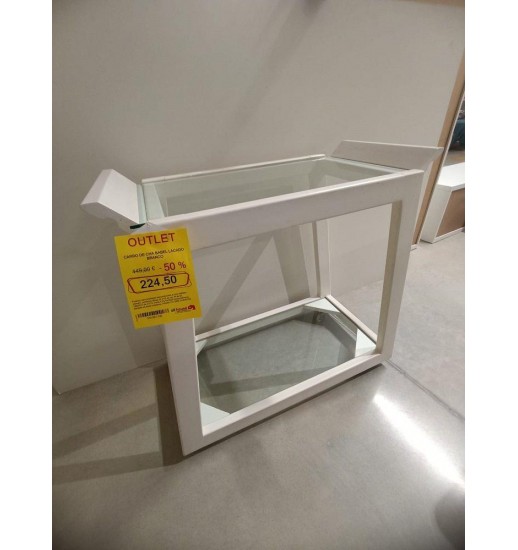 CARRO DE CHA BABEL LACADO BRANCO -...