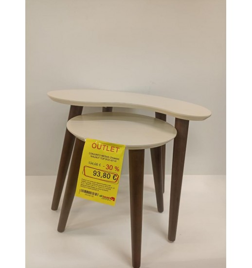 CONJUNTO MESAS (2mesas)  WALNUT TOP...