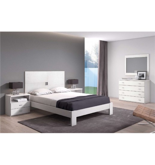 CAMA CASAL OREANA PINHO BRANCO...