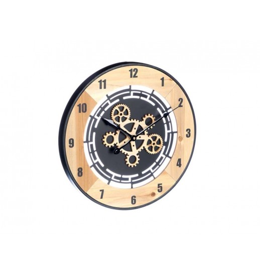 RELOGIO DE PAREDE ENGRENAGEM MADEIRA...