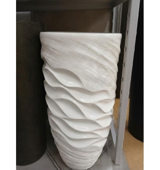 VASO DE RESINA BRANCO - 10701109