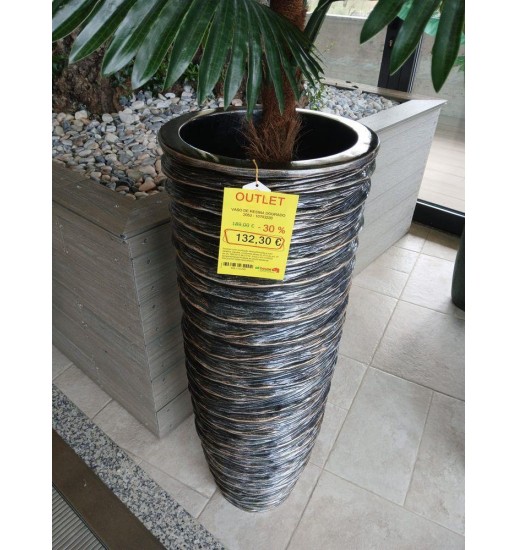 VASO DE RESINA DOURADO 2053 - 10703220