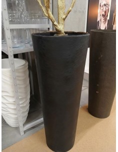 VASO GRANDE REDONDO PRETO...