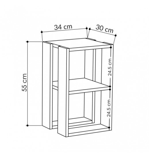 MESA APOIO AFEIRA LONIE 34*30*55...