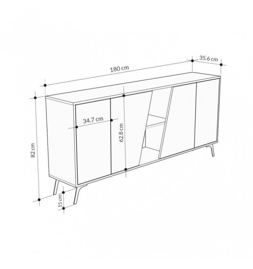CONSOLA AFEIRA FIONA 180*35.6*82...