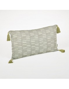 ALMOFADA JACQUARD KAKI...