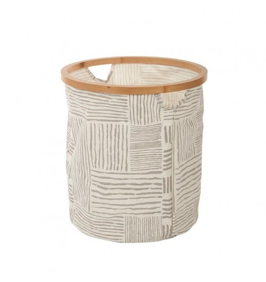 CESTO DE ROUPA C/ESTRUTURA BAMBU...