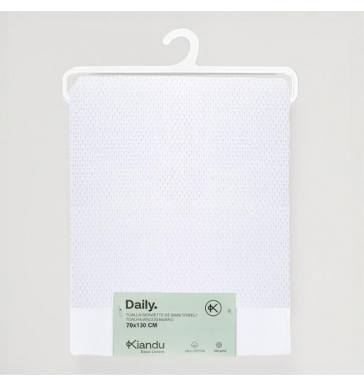 TOALHA DAILY 100%ALG. 70*130CM BRANCO...