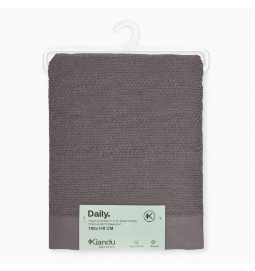 TOALHA DAILY 100%ALG. 100*140CM CINZA...