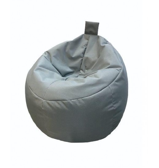 PUFF BOLA 90CM POLIESTER CINZA -...