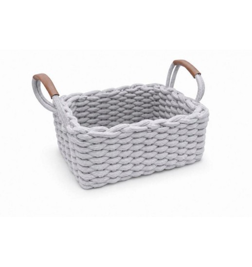 CESTO CINZA GRANDE 30*23*13CM -...