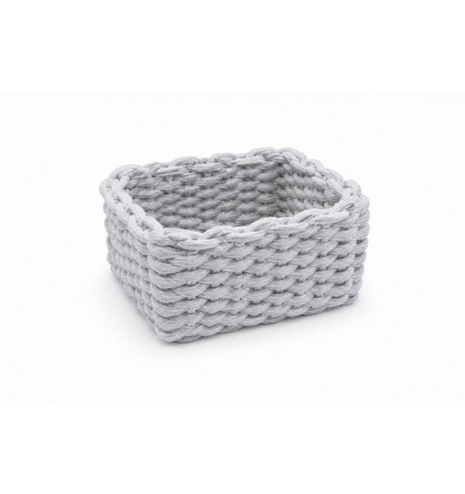 CESTO CINZA PEQUENO 20*14*13CM -...