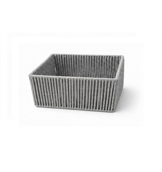 CESTO CINZA PEQUENO 18*12*8CM -...