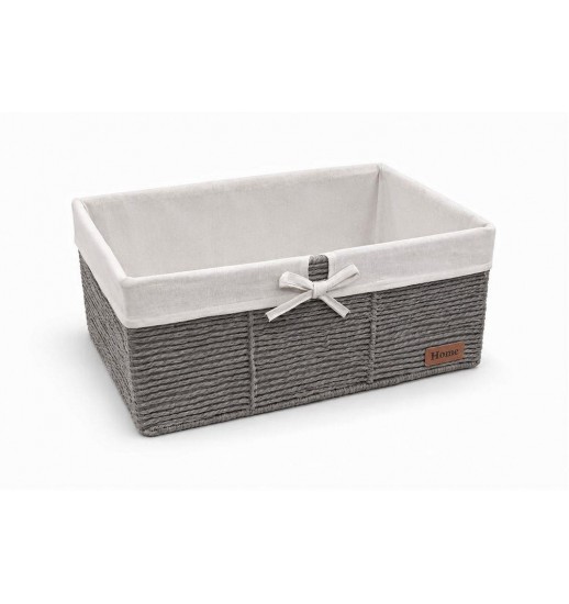 CESTO CINZA GRANDE 44*31*20CM -...
