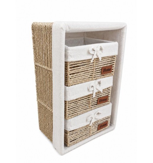 CESTO BEGE C/3GAV 38.5*26*18CM -...