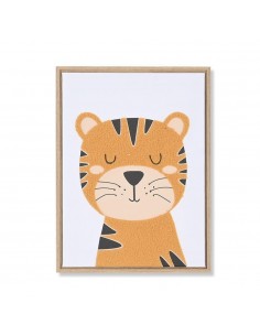 QUADRO TECIDO TELA TIGRE...