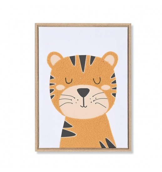 QUADRO TECIDO TELA TIGRE 30*2.5*40 -...