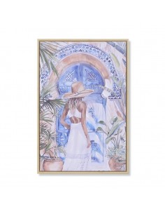 QUADRO TECIDO TELA PS OLHAR...