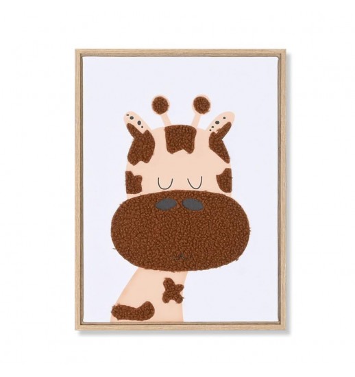 QUADRO TECIDO TELA GIRAFA 30*2.5*40 -...