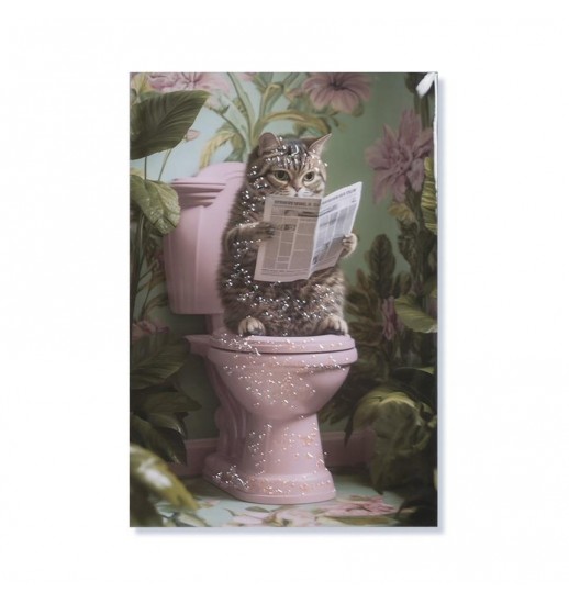 QUADRO TECIDO TELA MDF LACADO GATO...