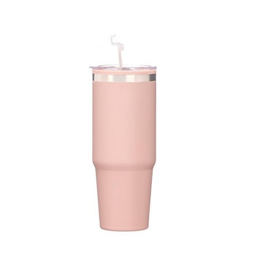 COPO DUPLA CAMADA C/TAMPA 900ml ROSA...